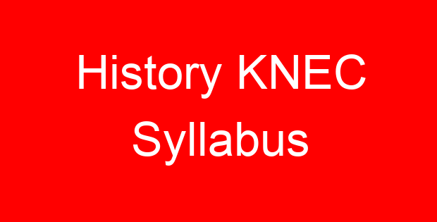 History KNEC Syllabus