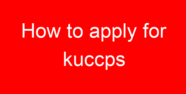 How to apply for kuccps