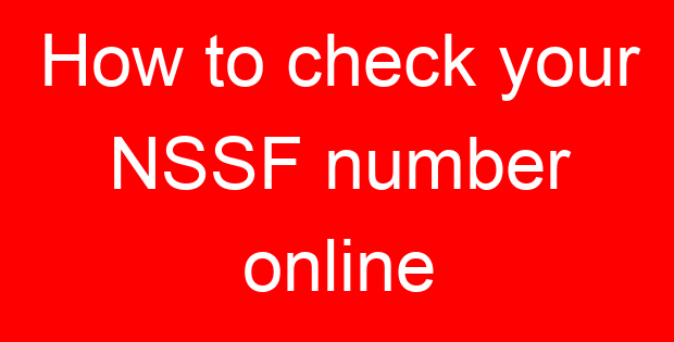 How to check your NSSF number online