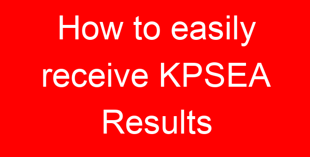 How to easily receive KPSEA Results