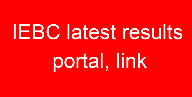 IEBC latest results portal, link