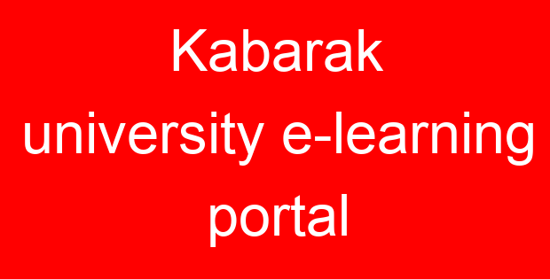 Kabarak university e-learning portal