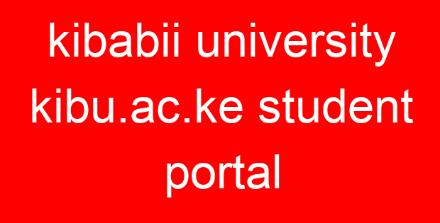 kibabii university kibu.ac.ke student portal