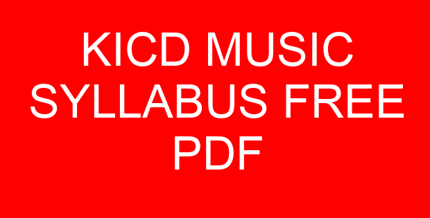 KICD MUSIC SYLLABUS FREE PDF