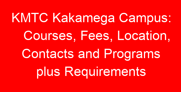 KMTC Kakamega Campus: Courses, Fees, Location, Contacts and Programs plus Requirements