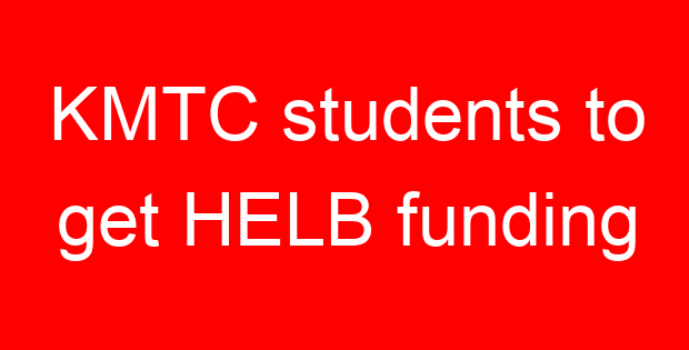 KMTC students to get HELB funding