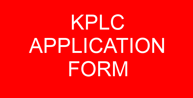 KPLC APPLICATION FORM