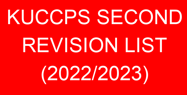 KUCCPS SECOND REVISION LIST (2022/2023)