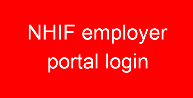 NHIF employer portal login