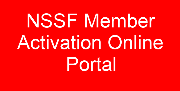 NSSF Member Activation Online Portal