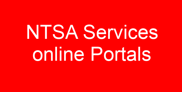 NTSA Services online Portals