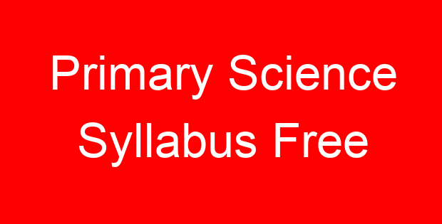 Primary Science Syllabus Free