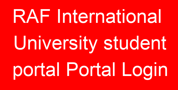 RAF International University student portal Portal Login