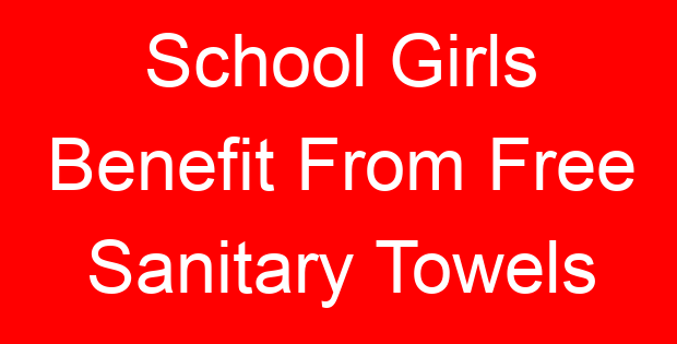 School Girls Benefit From Free Sanitary Towels
