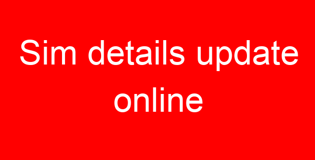 Sim details update online