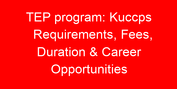 TEP program: Kuccps Requirements, Fees, Duration & Career Opportunities