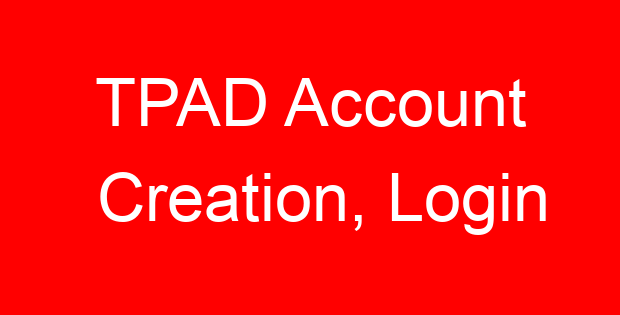 TPAD Account Creation, Login
