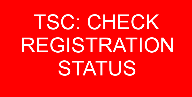 TSC: CHECK REGISTRATION STATUS
