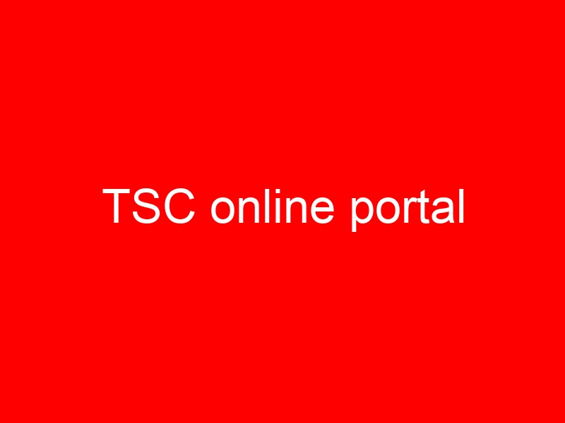 TSC online portal