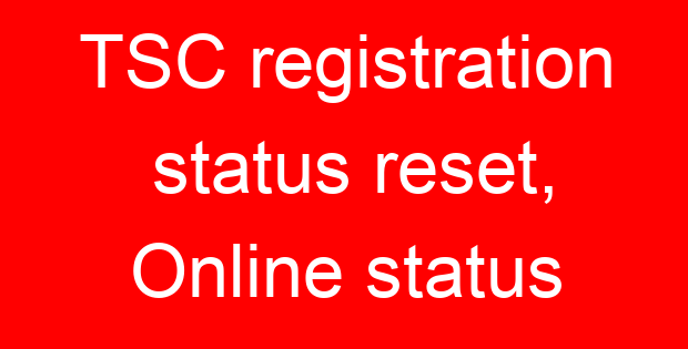 TSC registration status reset, Online status