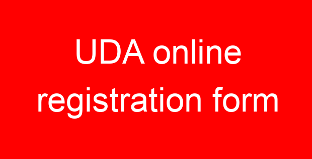 UDA online registration form