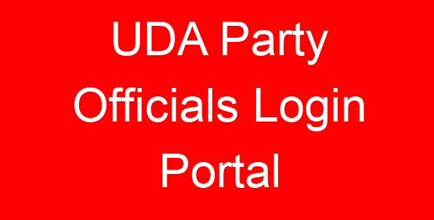 UDA Party Officials Login Portal