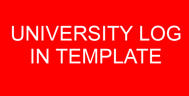 UNIVERSITY LOG IN TEMPLATE
