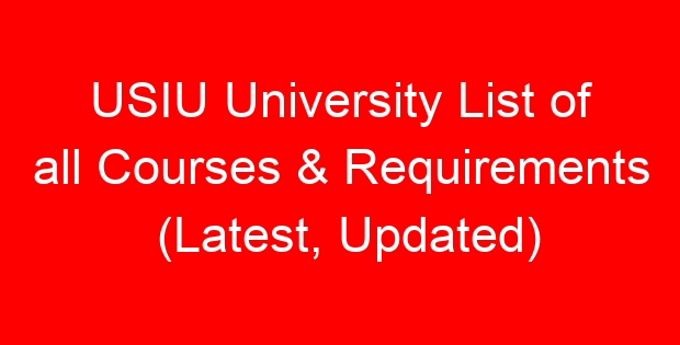USIU University List of all Courses & Requirements (Latest, Updated)