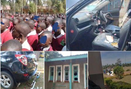 Teremi High School closed indefinitely after student unrest. They stormed the Principal home and maliciously damaged his vehicle and the house allegedly for poor performance in the 2024 KCSE.
