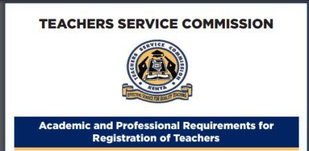 Academic and Professional Requirements for Registration of Teachers