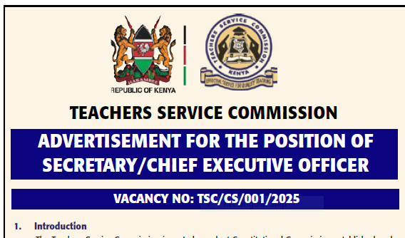 TSC advert for new Chief Executive Officer as Nancy Macharia Exits