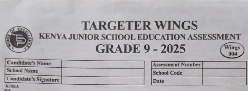 Grade 9 Targeter Exams for all Subjects