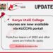 KUCCPS Opens Application for Kenya Utalii College Courses for 2026 Intake