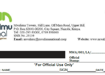 Mwalimu National Sacco BOSA Loans Application Form {Free Download}