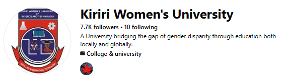 KIRIRI WOMEN UNIVERSITY OF SCIENCE AND TECHNOLOGY- COURSES, FEES & PROSPECTUS FOR 2026/ 2027