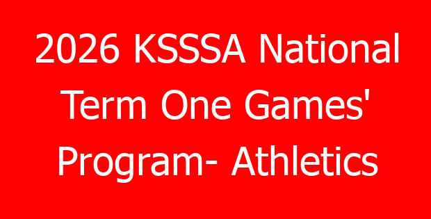 2026 KSSSA National Term One Games’ Program- Athletics