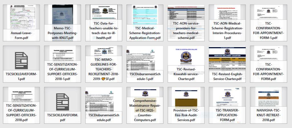 Free TSC Circulars, Memos and Forms.