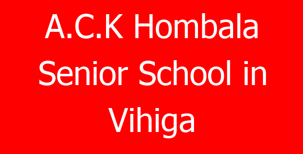 A.C.K Hombala Senior School in Vihiga