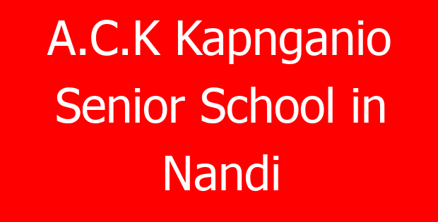 A.C.K Kapnganio Senior School in Nandi