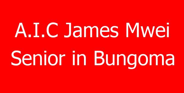 A.I.C James Mwei Senior in Bungoma