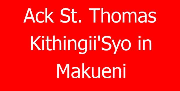 Ack St. Thomas Kithingii’Syo in Makueni