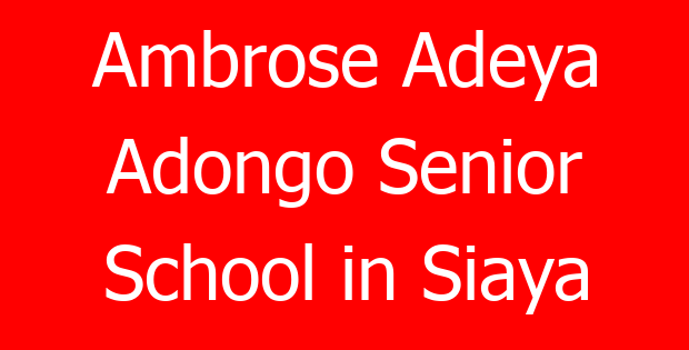 Ambrose Adeya Adongo Senior School in Siaya