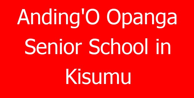 Anding’O Opanga Senior School in Kisumu