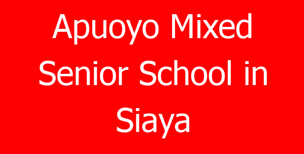 Apuoyo Mixed Senior School in Siaya