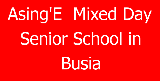 Asing’E Mixed Day Senior School in Busia