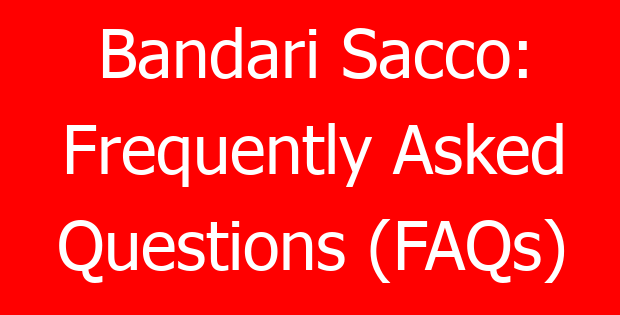 Bandari Sacco: Frequently Asked Questions (FAQs)