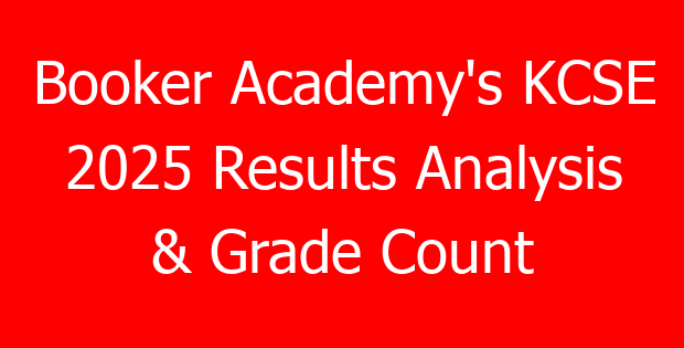 Booker Academy’s KCSE 2025 Results Analysis & Grade Count