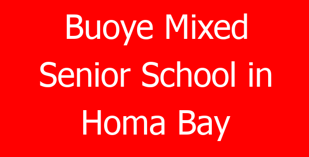 Buoye Mixed Senior School in Homa Bay