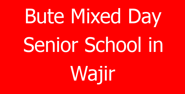 Bute Mixed Day Senior School in Wajir