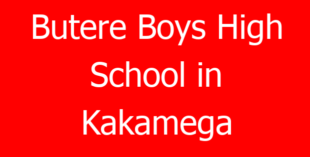 Butere Boys High School in Kakamega